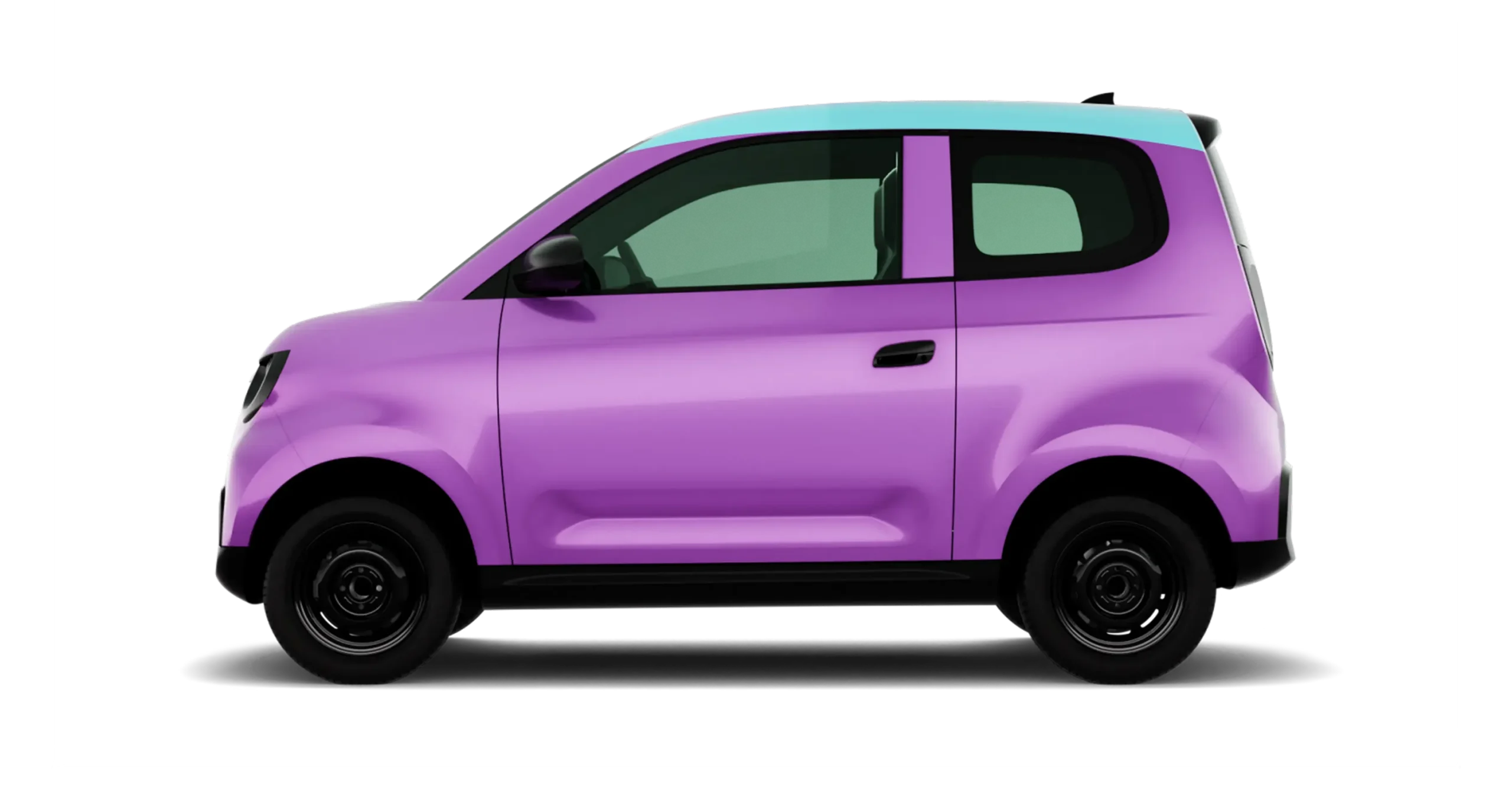 Minio Green Rose Metallic Body - Aqua Blue Roof